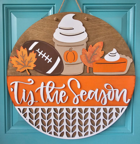 Tis the Season Fall Door Hanger