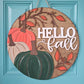 Fall Pumpkins & Branches Door Hanger