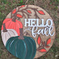 Fall Pumpkins & Branches Door Hanger
