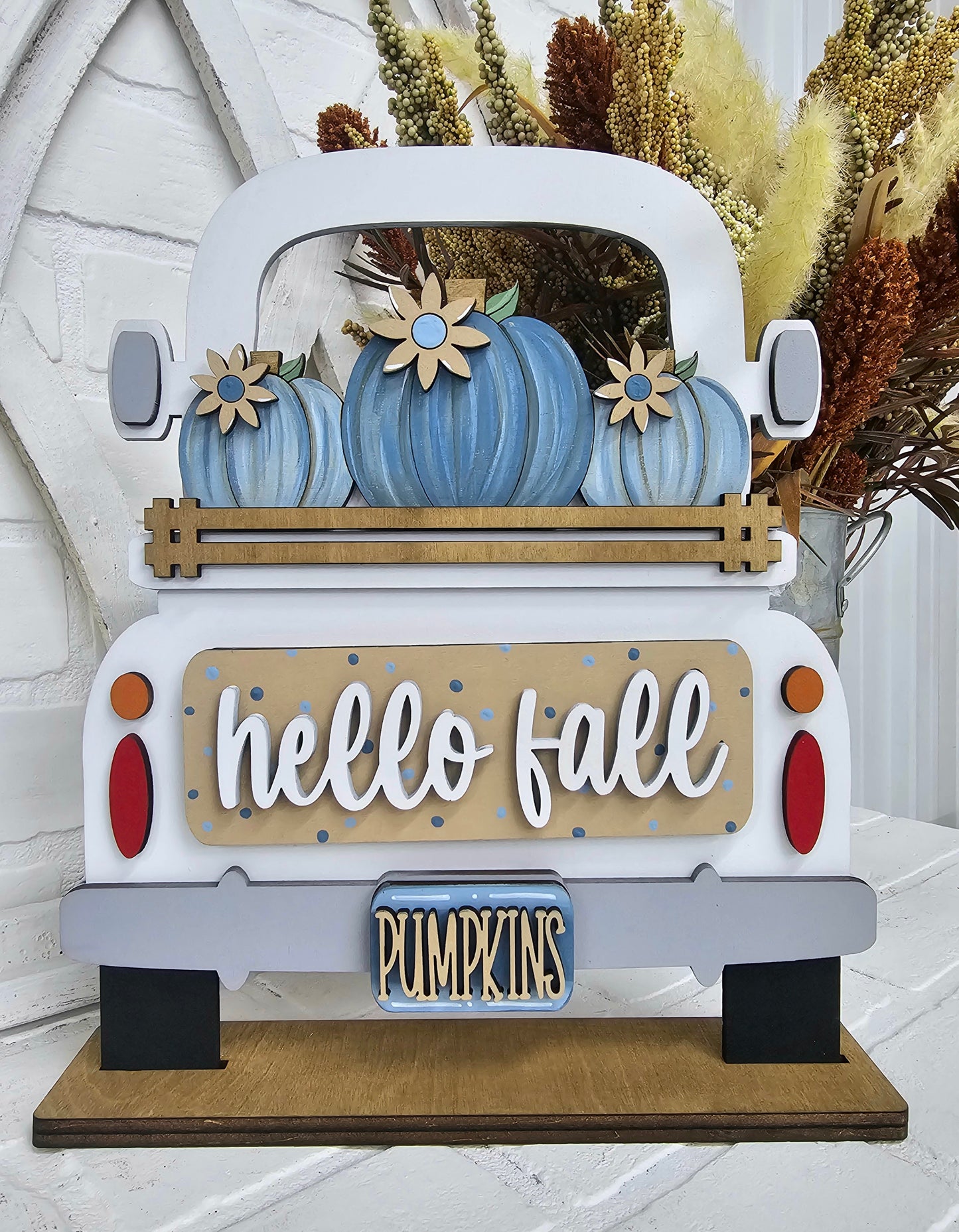 Fall Pumpkin Trio Truck Inserts