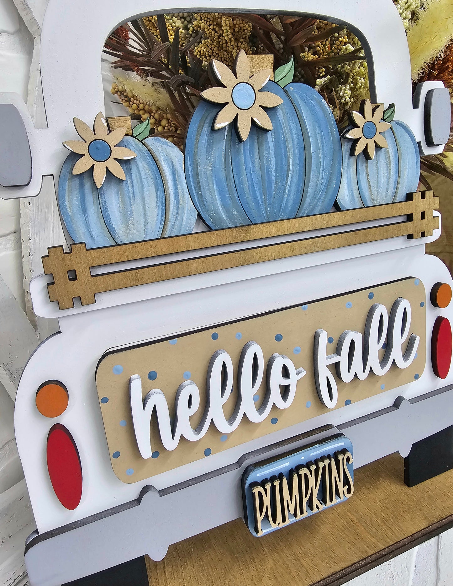 Fall Pumpkin Trio Truck Inserts