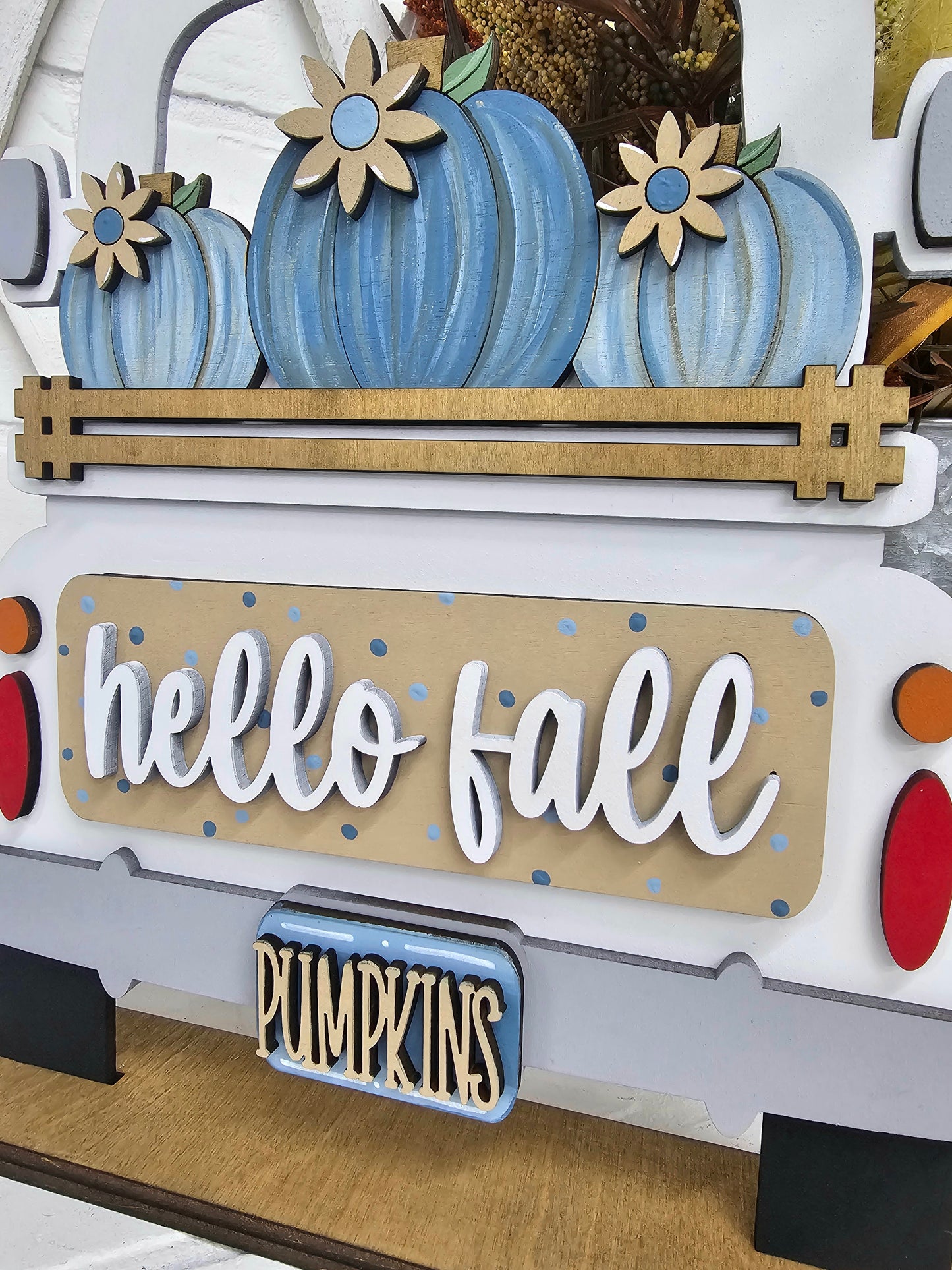Fall Pumpkin Trio Truck Inserts