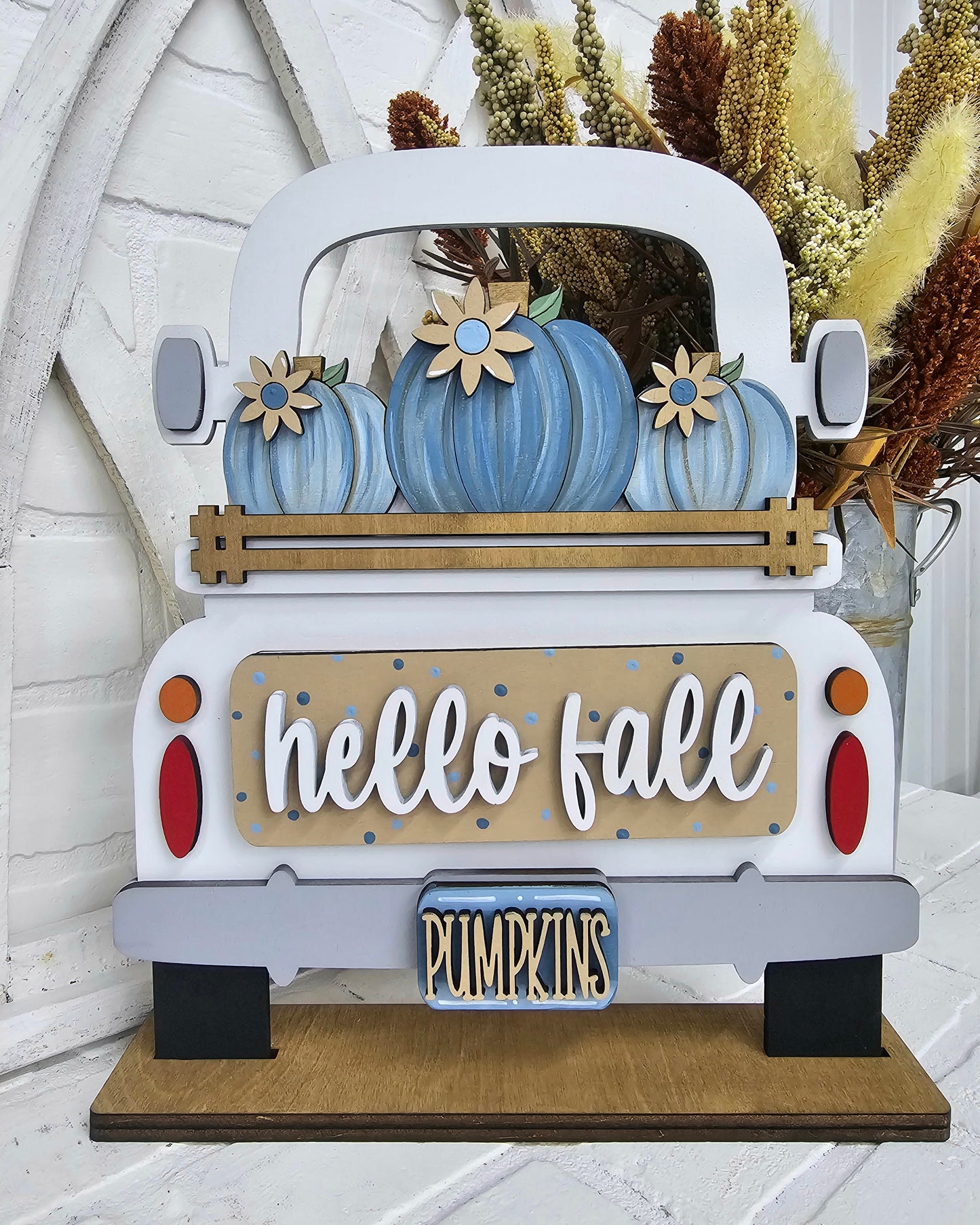 Fall Pumpkin Trio Truck Inserts