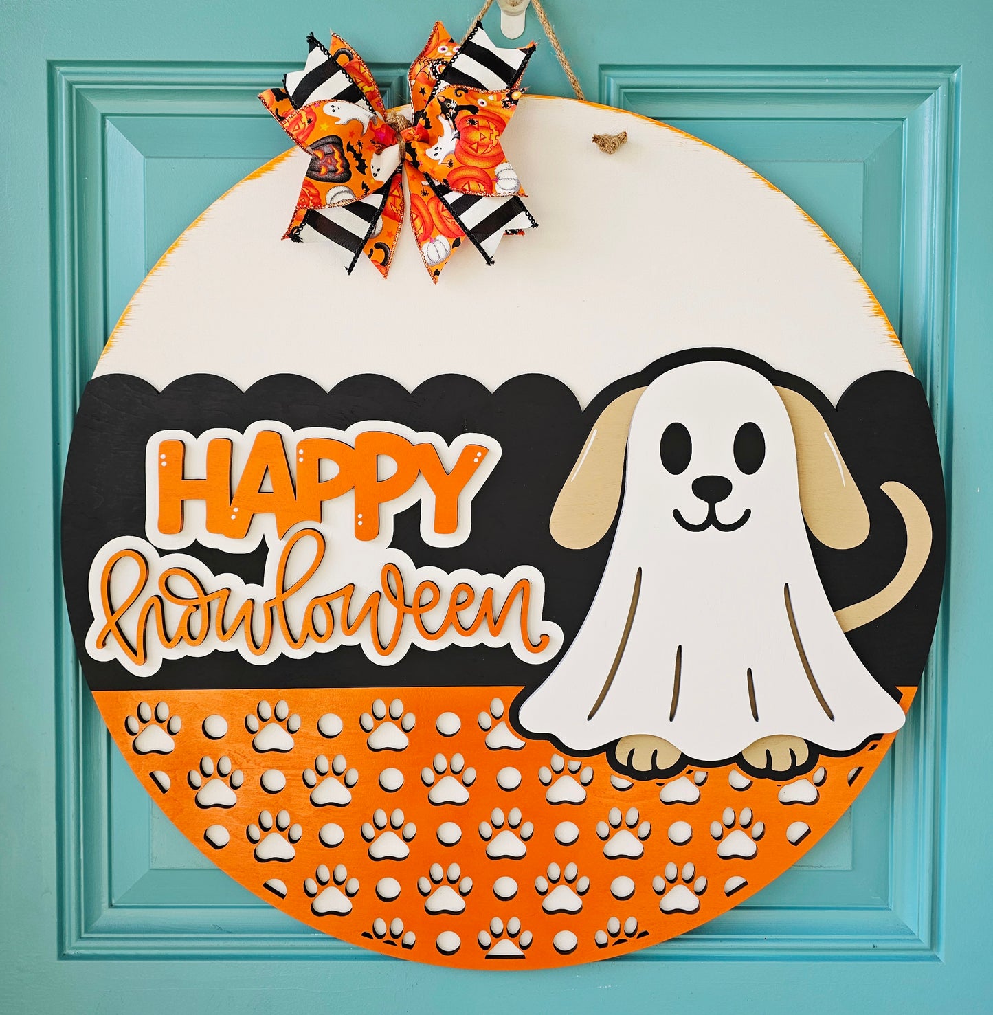 Happy Howloween Dog Door Hanger