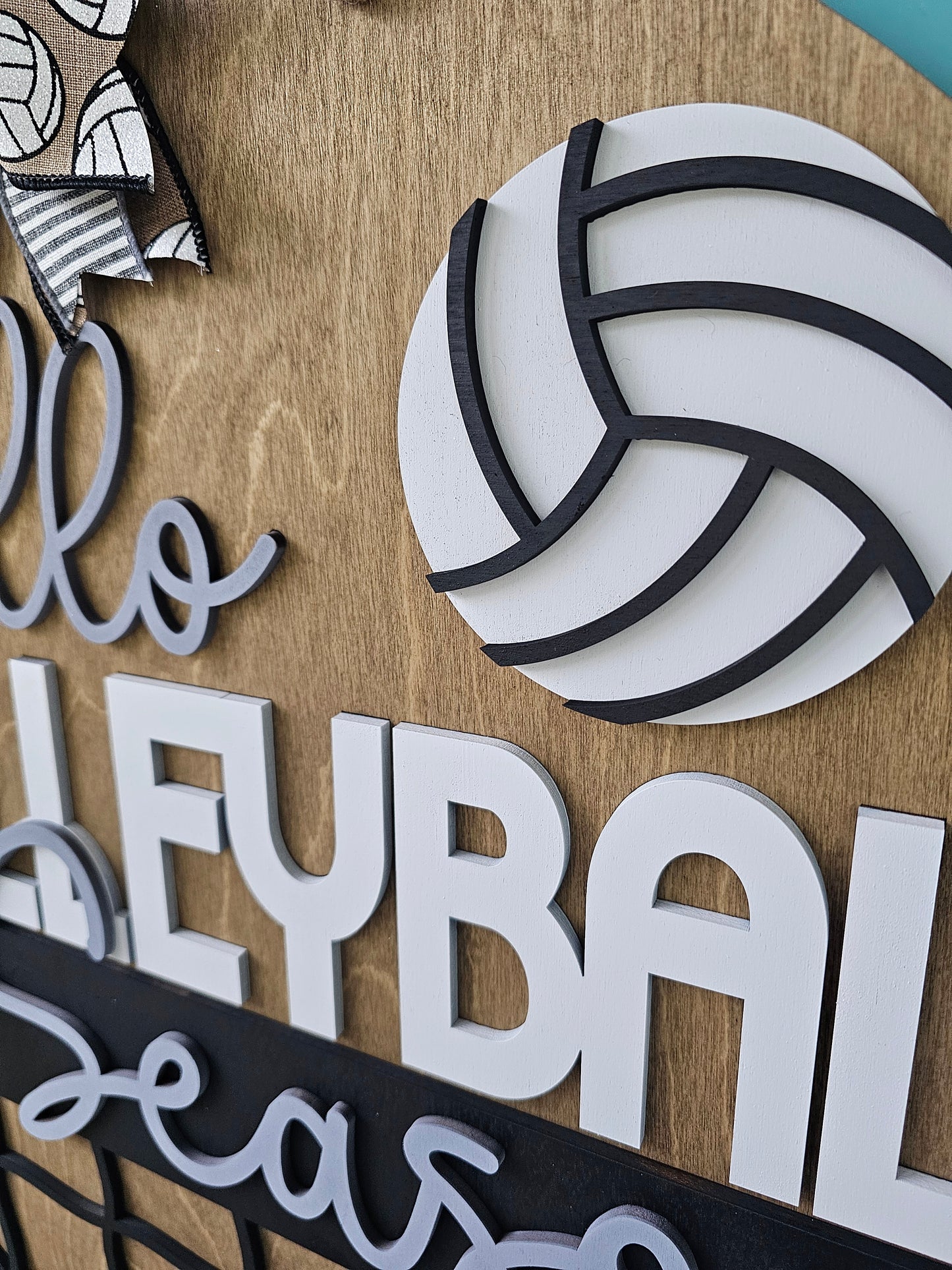 Hello Volleyball Season Door Hanger