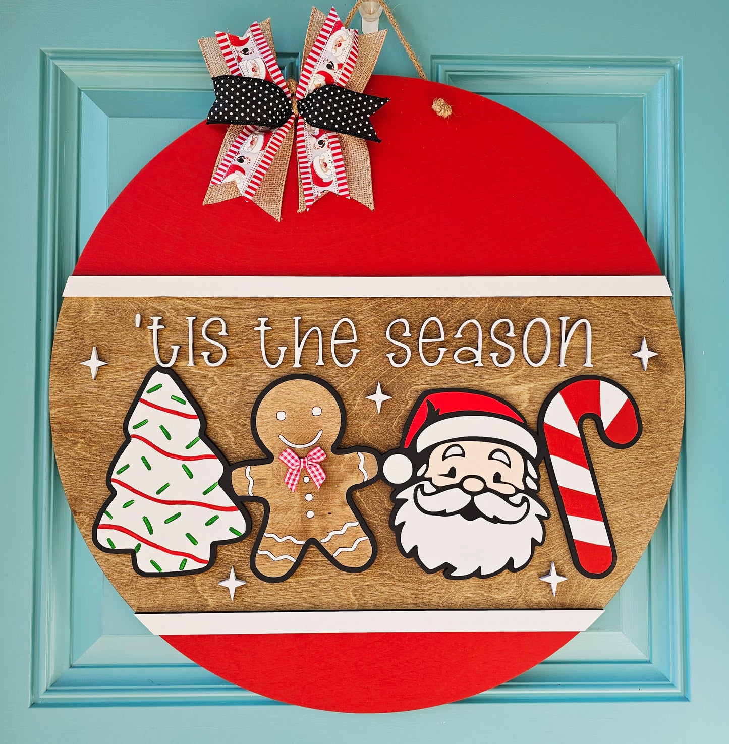 Tis the Season Christmas Door Hanger