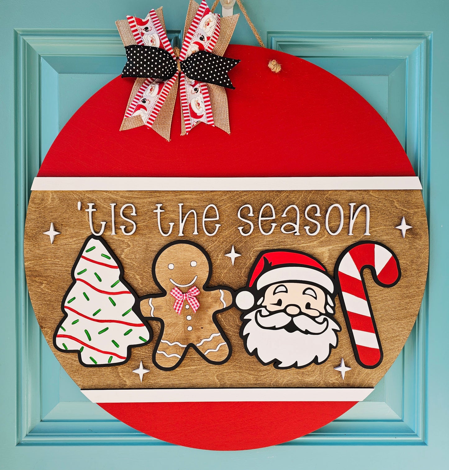 Tis the Season Christmas Door Hanger
