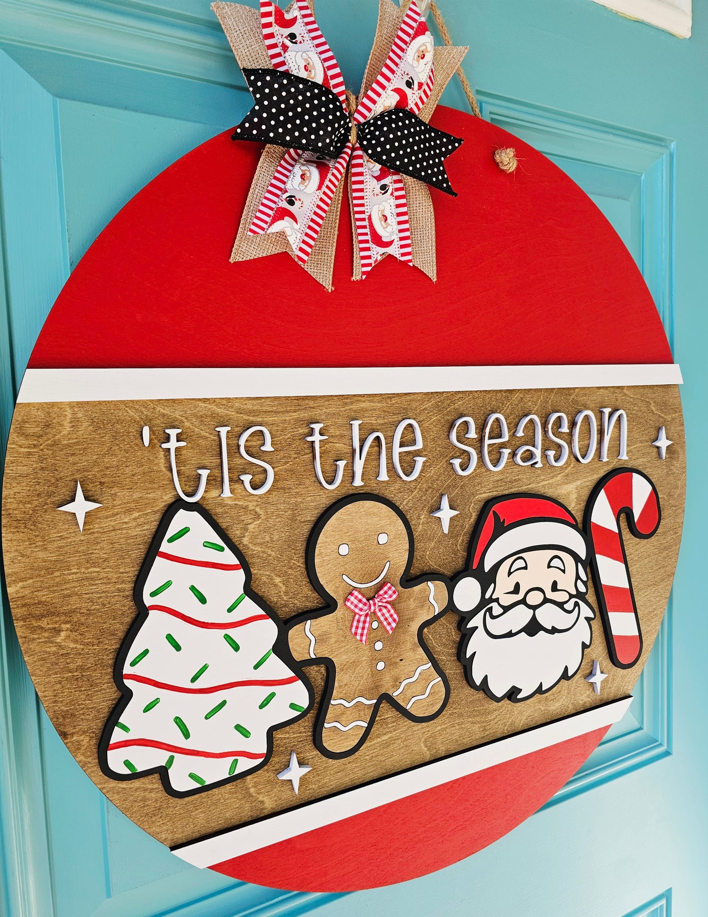 Tis the Season Christmas Door Hanger