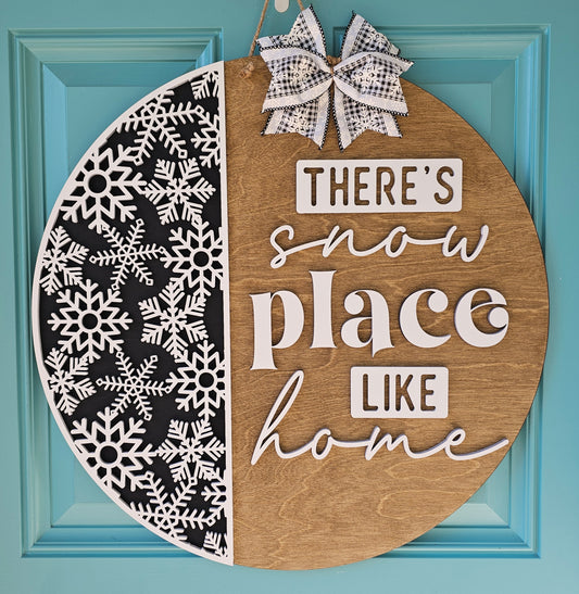 There's Snow Place Like Home Door Hanger- wholesale