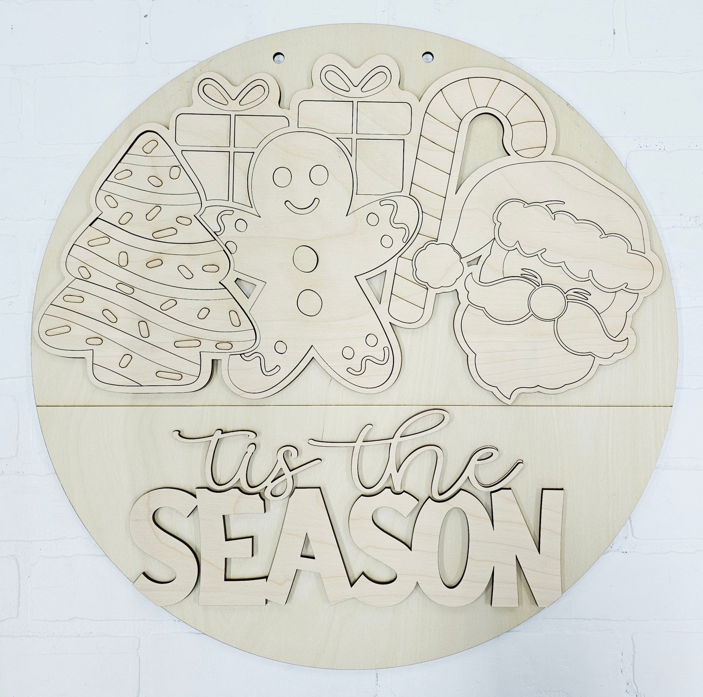 Tis the Season- Christmas Present Door Hanger