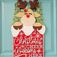 Reindeer Chimney Door Hanger