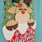 Reindeer Chimney Door Hanger