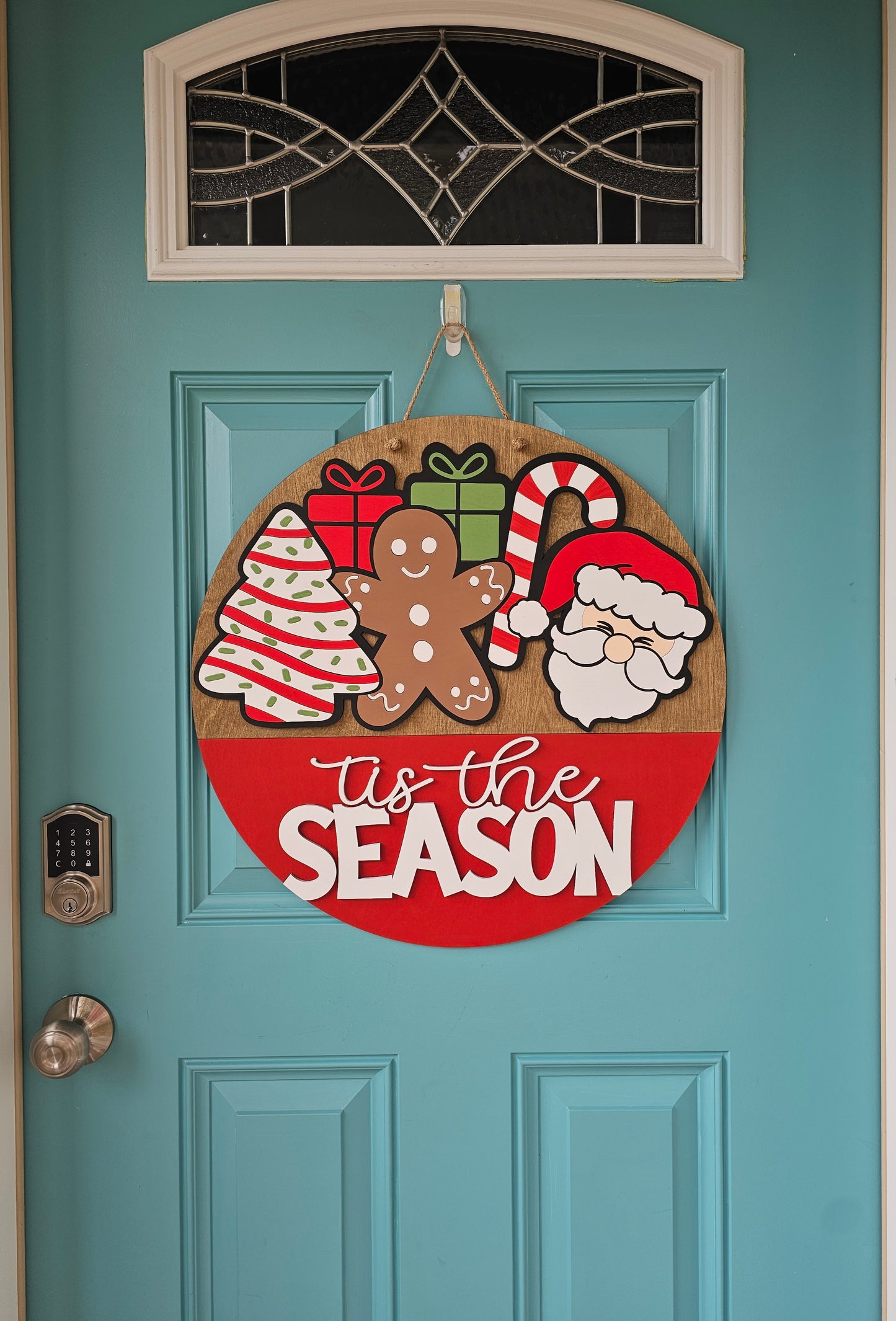 Tis the Season- Christmas Present Door Hanger