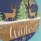 Hello Winter Deer Door Hanger
