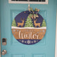 Hello Winter Deer Door Hanger
