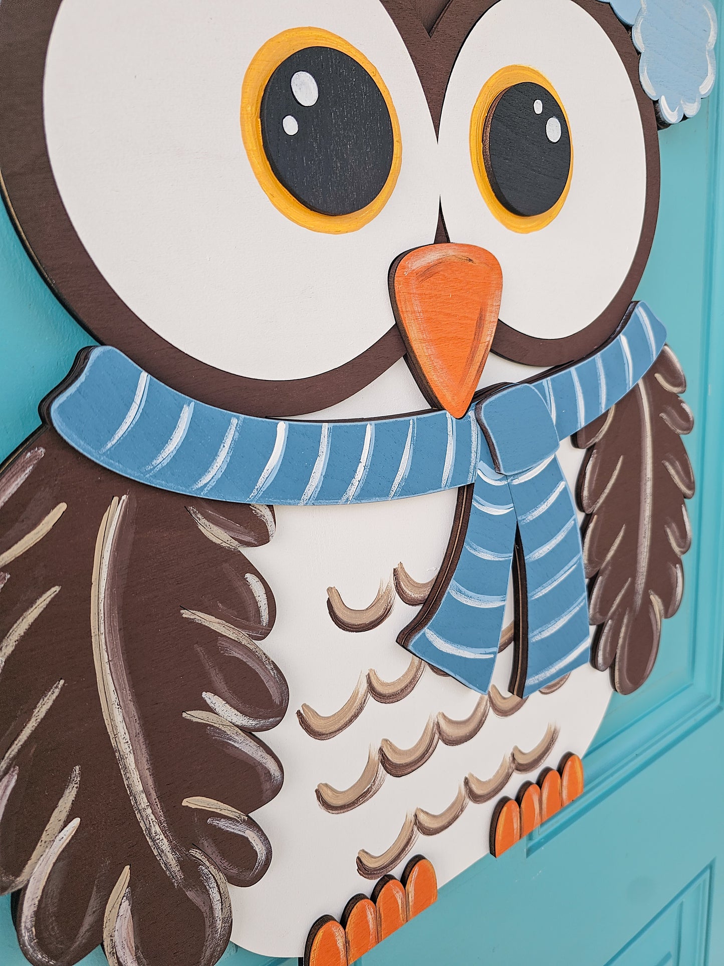 Winter Owl Door Hanger