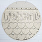 Welcome Stacking Hearts Door Hanger