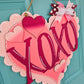 XOXO Scalloped Heart Door Hanger