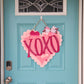 XOXO Scalloped Heart Door Hanger