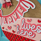Love Lives Here Banner Door Hanger