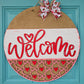 Welcome Hearts & Bows Door Hanger