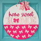 Home Sweet Home Bows Door Hanger