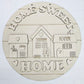 Home Sweet Home House Village Door Hanger