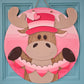 Valentine Moose Door Hanger