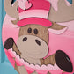 Valentine Moose Door Hanger