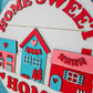 Home Sweet Home House Village Door Hanger