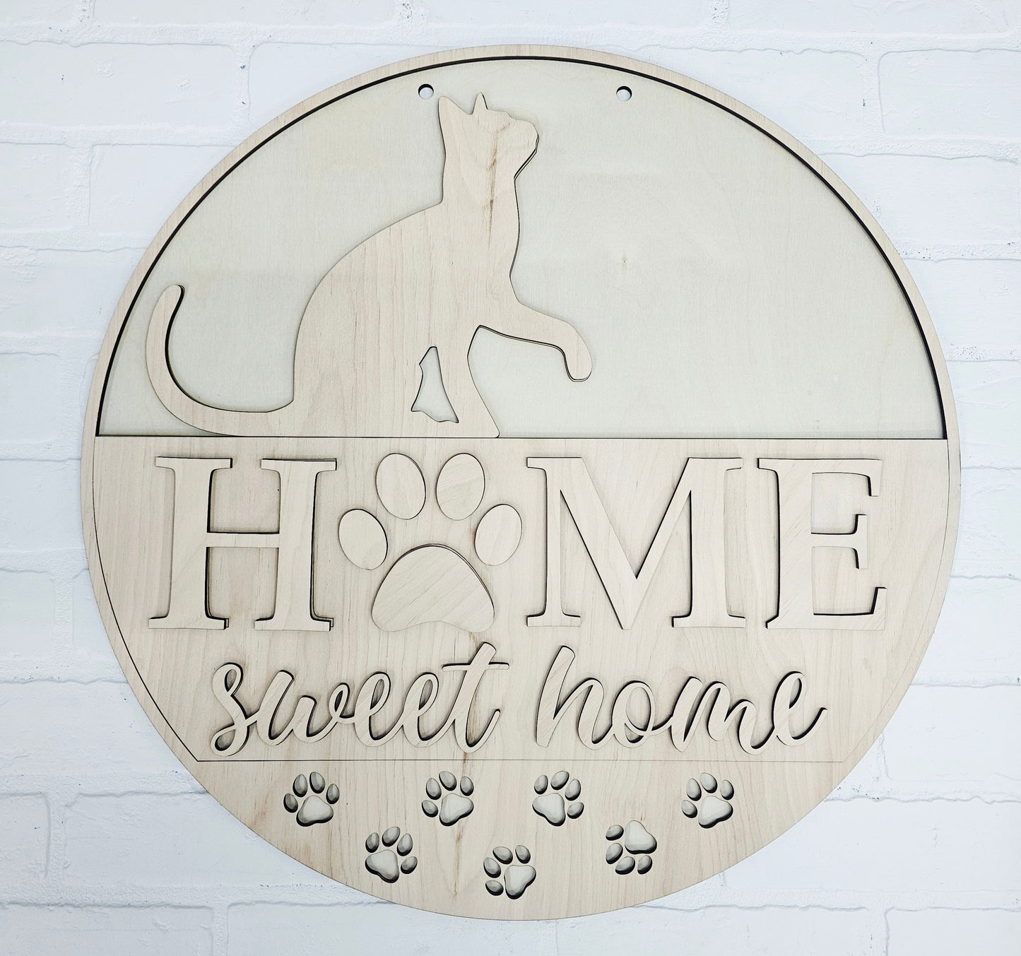 Home Sweet Home Cat Door Hanger