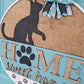 Home Sweet Home Cat Door Hanger