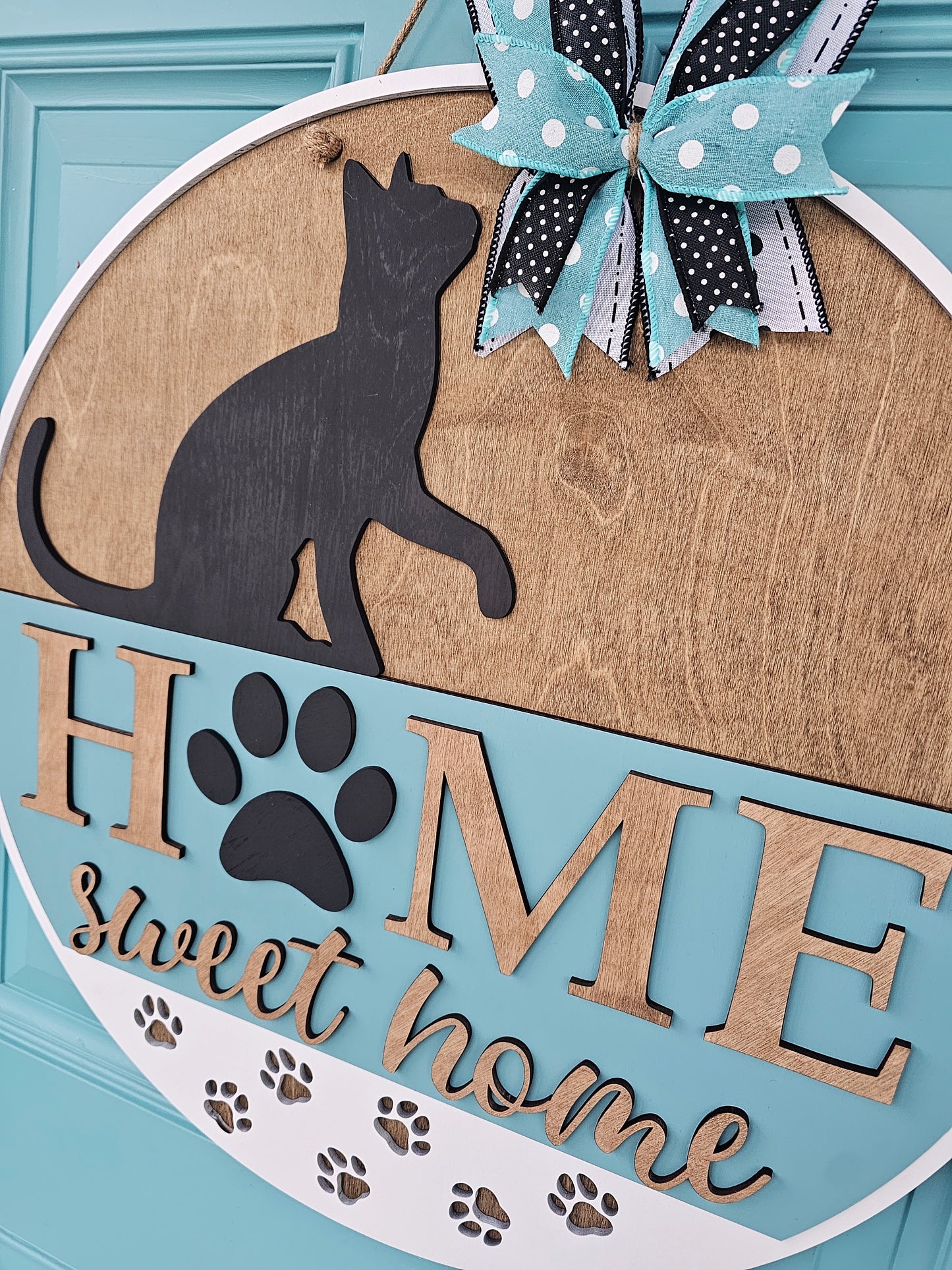 Home Sweet Home Cat Door Hanger