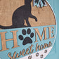 Home Sweet Home Cat Door Hanger