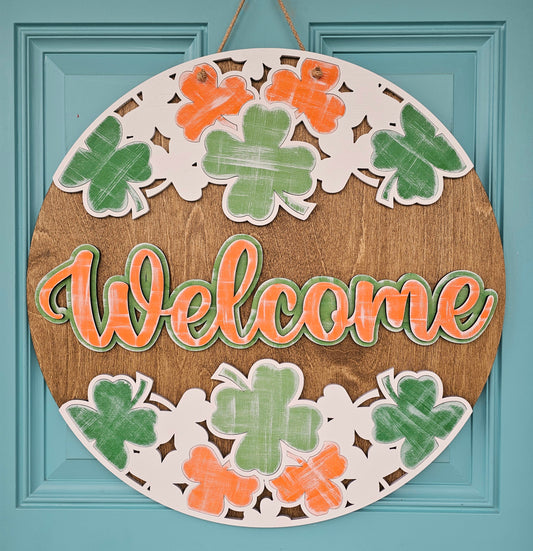 St. Patrick's Day Irish Welcome Door Hanger