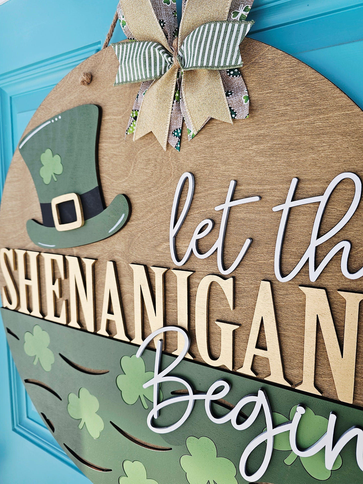Let the Shenanigans Begin Door Hanger