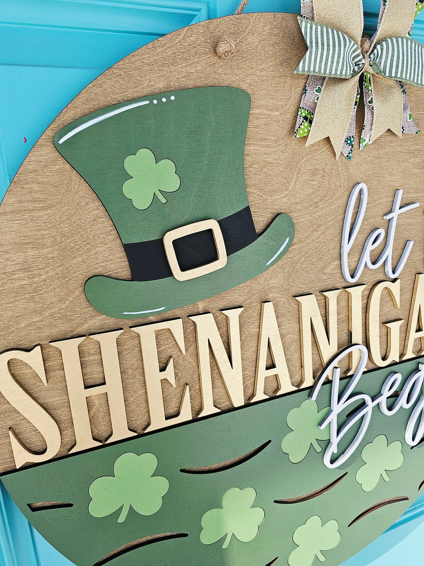 Let the Shenanigans Begin Door Hanger