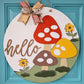 Hello Mushroom Trio Door Hanger