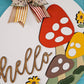 Hello Mushroom Trio Door Hanger