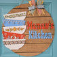 Personalized Vintage Pyrex Door Hanger