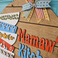 Personalized Vintage Pyrex Door Hanger