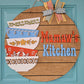Personalized Vintage Pyrex Door Hanger