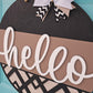 Modern Hello Door Hanger