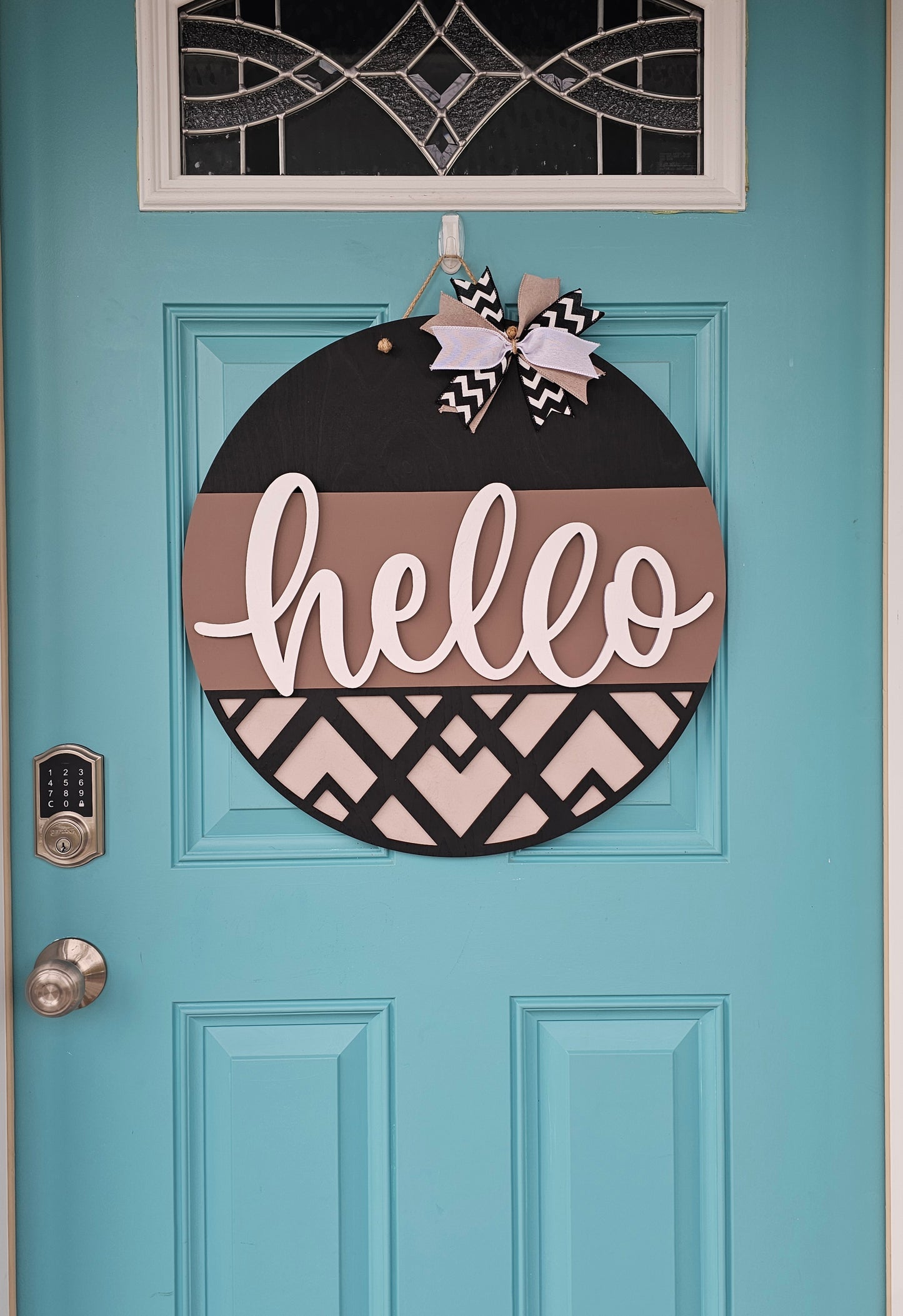 Modern Hello Door Hanger