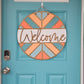 Welcome Arrow Pattern Door Hanger