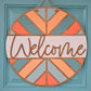 Welcome Arrow Pattern Door Hanger