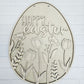 Egg Shaped Floral Door Hanger
