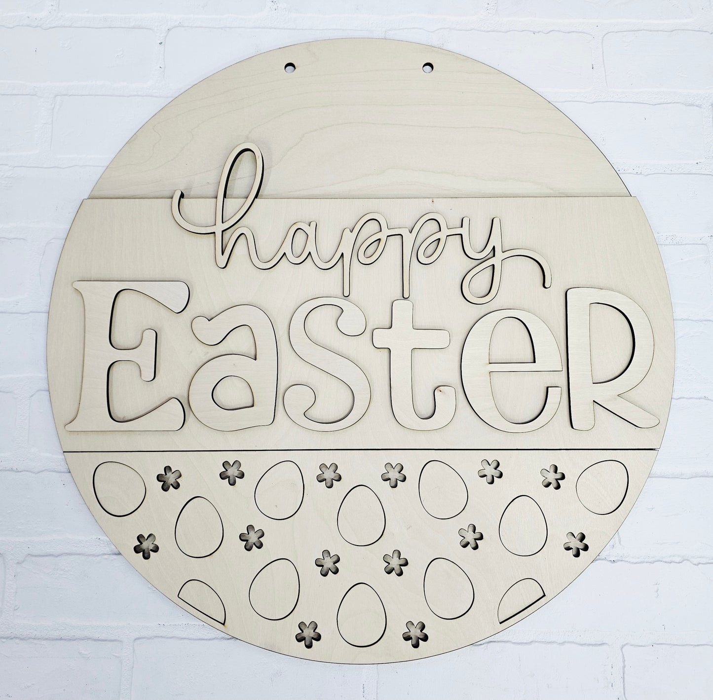 Happy Easter Rainbow Eggs Door Hanger