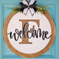 Welcome Initial Door Hanger