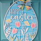 Egg Shaped Floral Door Hanger